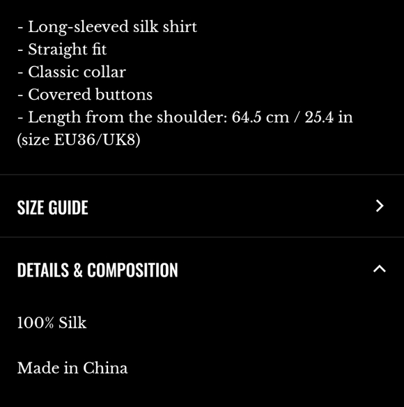 Sezane Ann Tan Polka Dot 100% Silk Button Down Shirt - Picture 7 of 7